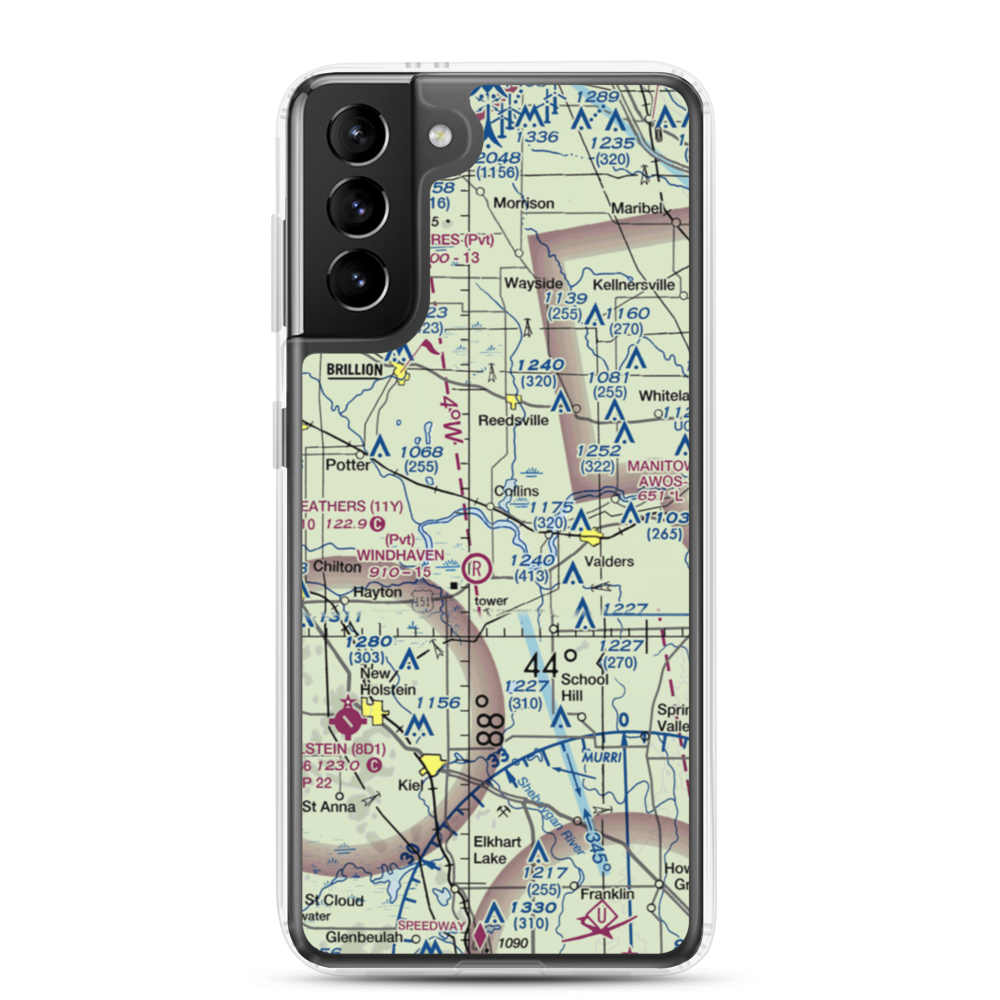 Redoft Airport (WN27) VFR Sectional Samsung Case Samsung Galaxy S21 Plus model shown