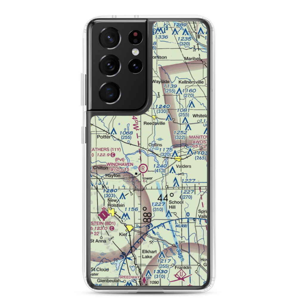 Redoft Airport (WN27) VFR Sectional Samsung Case Samsung Galaxy S21 Ultra model shown