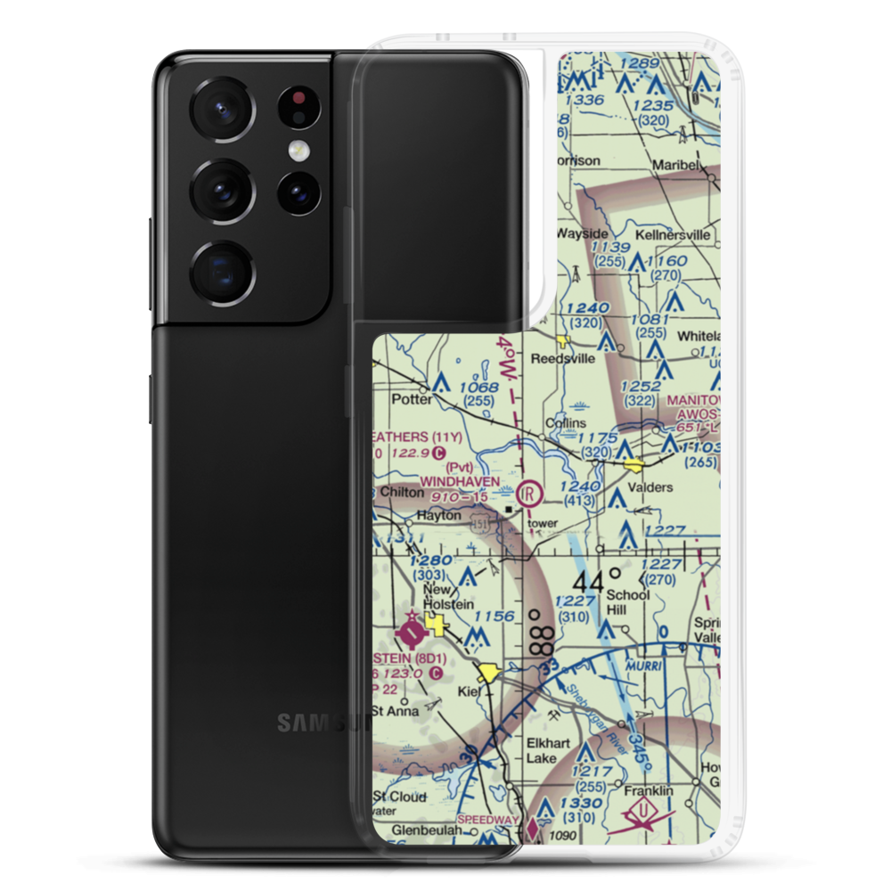 Redoft Airport (WN27) VFR Sectional Samsung Case Samsung Galaxy S21 Ultra model shown