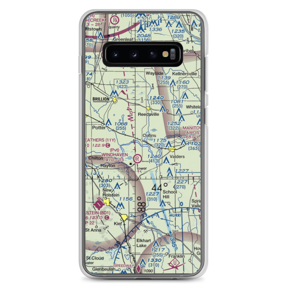 Redoft Airport (WN27) VFR Sectional Samsung Case Samsung Galaxy S10+ model shown