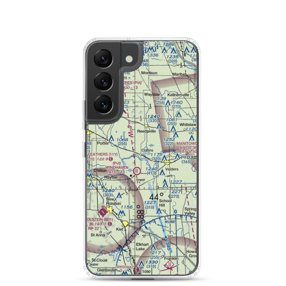 Redoft Airport (WN27) VFR Sectional Samsung Case Samsung Galaxy S22 model shown