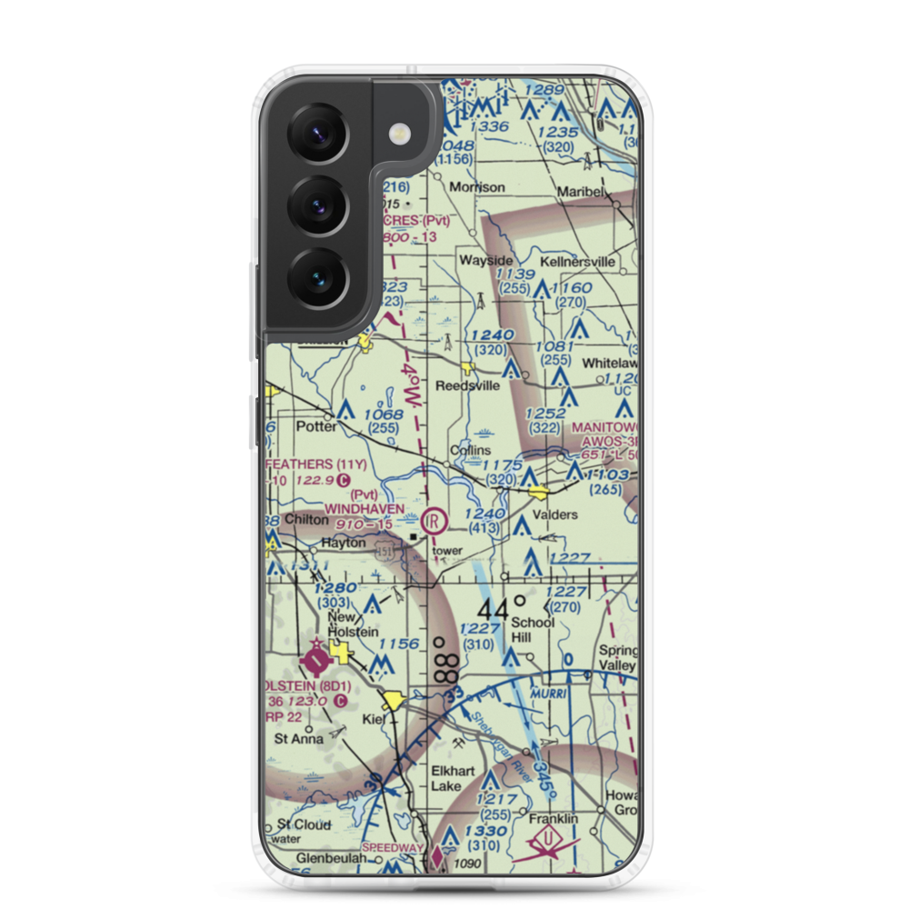 Redoft Airport (WN27) VFR Sectional Samsung Case Samsung Galaxy S22 Plus model shown