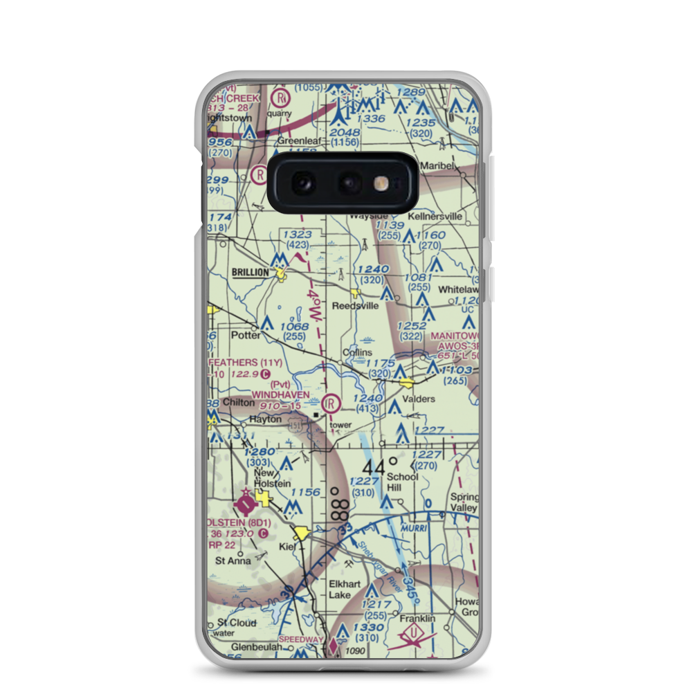Redoft Airport (WN27) VFR Sectional Samsung Case Samsung Galaxy S10e model shown