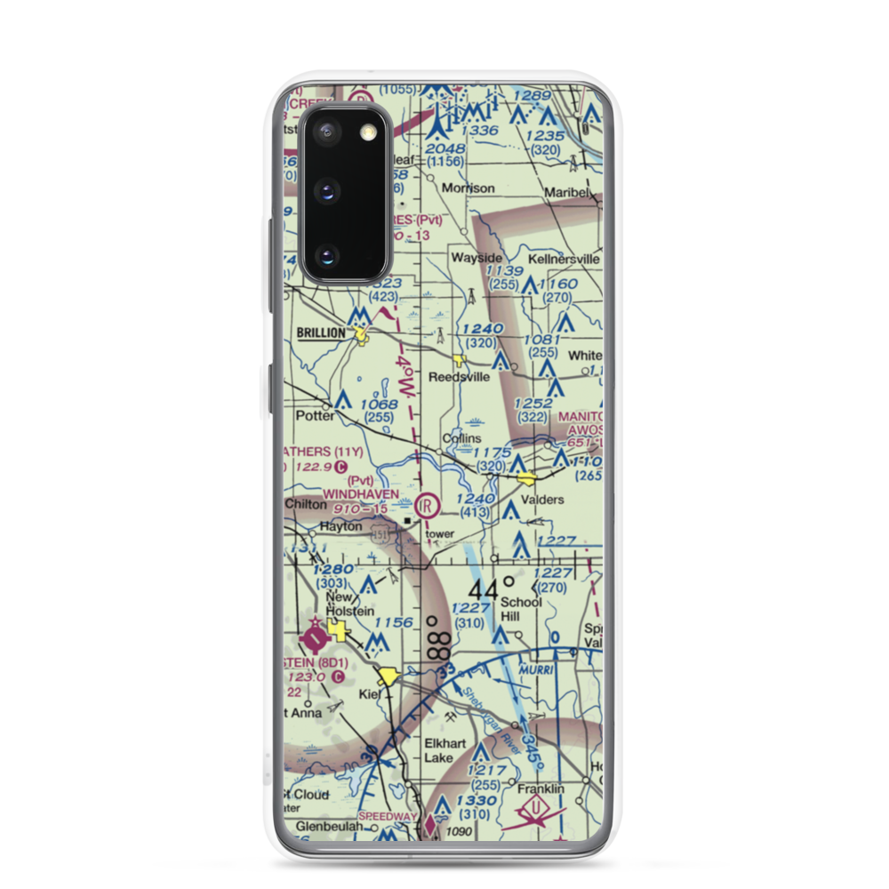 Redoft Airport (WN27) VFR Sectional Samsung Case Samsung Galaxy S20 model shown