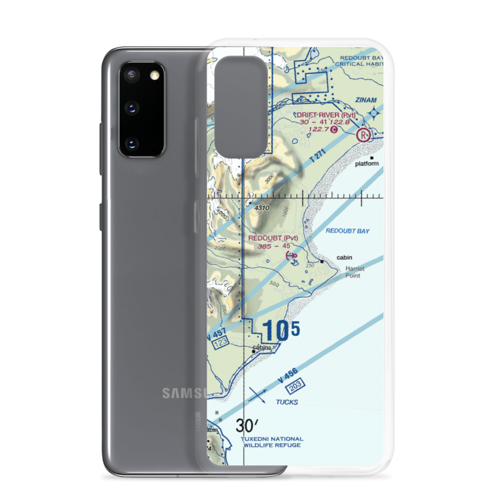 Redoubt View Seaplane Base (2VI2) VFR Sectional Samsung Case Samsung Galaxy S20 model shown