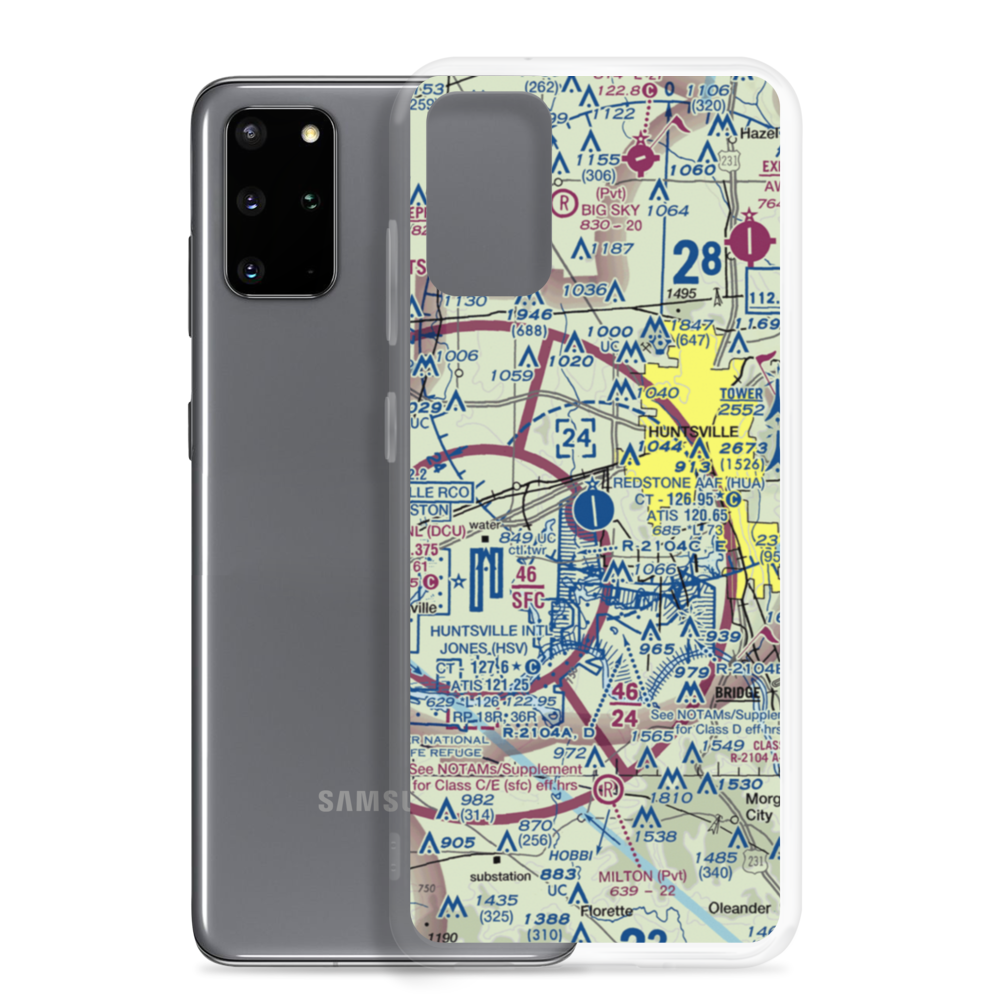 Redstone Army Air Field (HUA) VFR Sectional Samsung Case Samsung Galaxy S20 Plus model shown