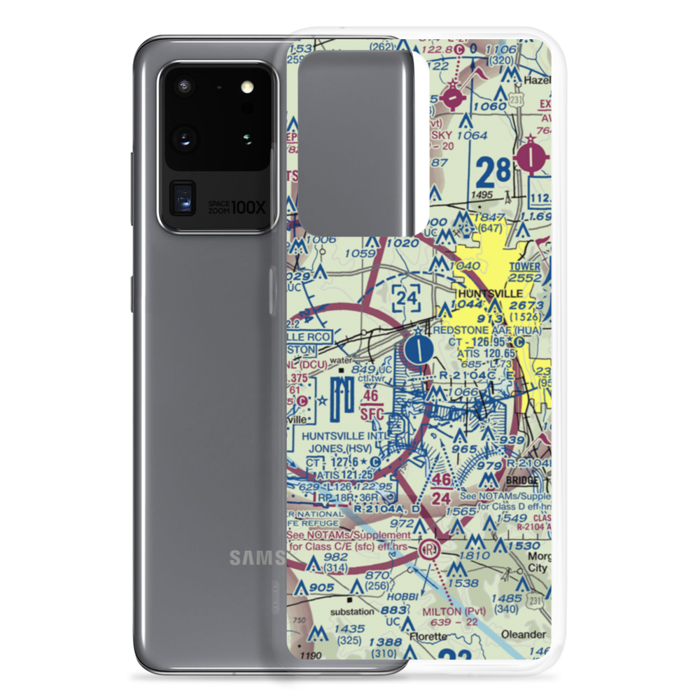 Redstone Army Air Field (HUA) VFR Sectional Samsung Case Samsung Galaxy S20 Ultra model shown