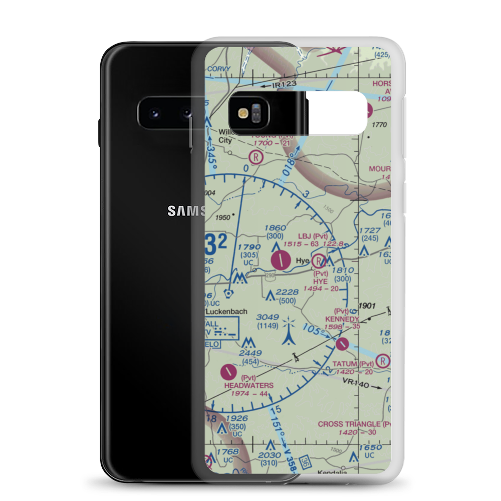 Redstone Ranch Airport (TS76) VFR Sectional Samsung Case Samsung Galaxy S10 model shown