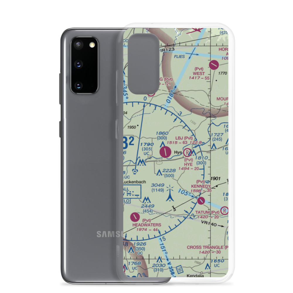 Redstone Ranch Airport (TS76) VFR Sectional Samsung Case Samsung Galaxy S20 model shown