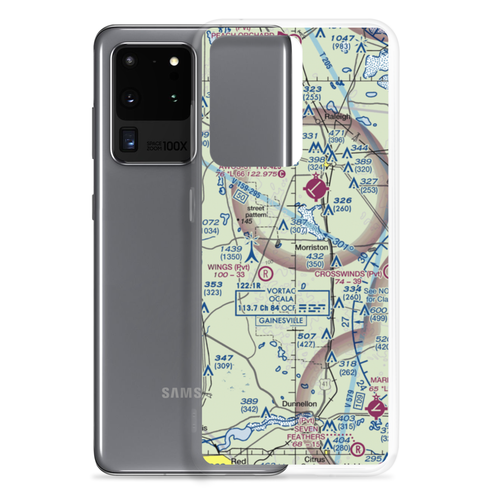 Redtail Airstrip (FA30) VFR Sectional Samsung Case Samsung Galaxy S20 Ultra model shown
