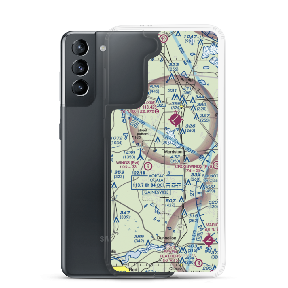 Redtail Airstrip (FA30) VFR Sectional Samsung Case Samsung Galaxy S21 model shown