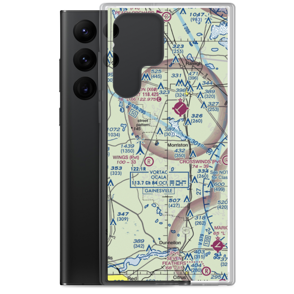 Redtail Airstrip (FA30) VFR Sectional Samsung Case Samsung Galaxy S22 Ultra model shown