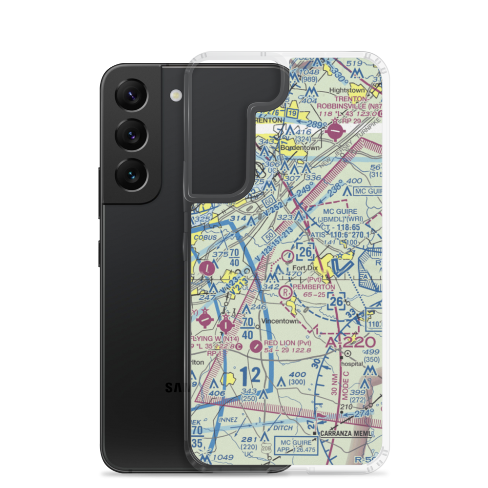Redwing Airport (2N6) VFR Sectional Samsung Case Samsung Galaxy S22 model shown