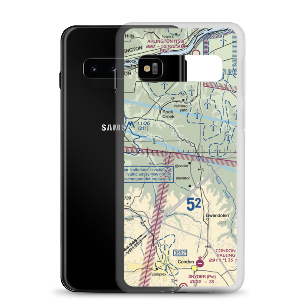 Reed Airport (1OR5) VFR Sectional Samsung Case Samsung Galaxy S10 model shown