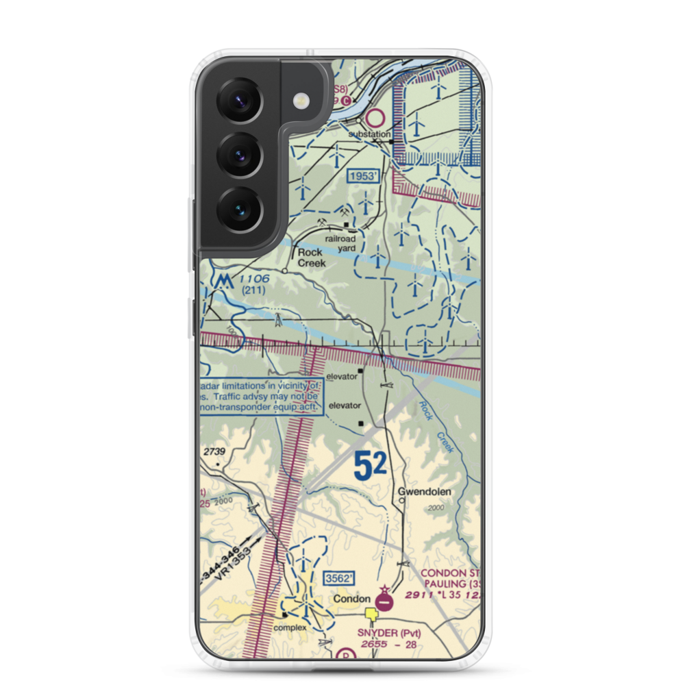 Reed Airport (1OR5) VFR Sectional Samsung Case Samsung Galaxy S22 Plus model shown