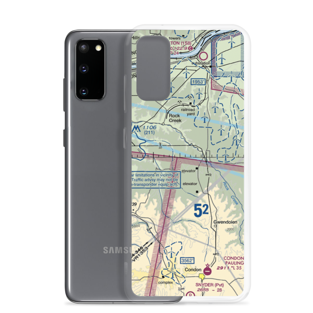 Reed Airport (1OR5) VFR Sectional Samsung Case Samsung Galaxy S20 model shown