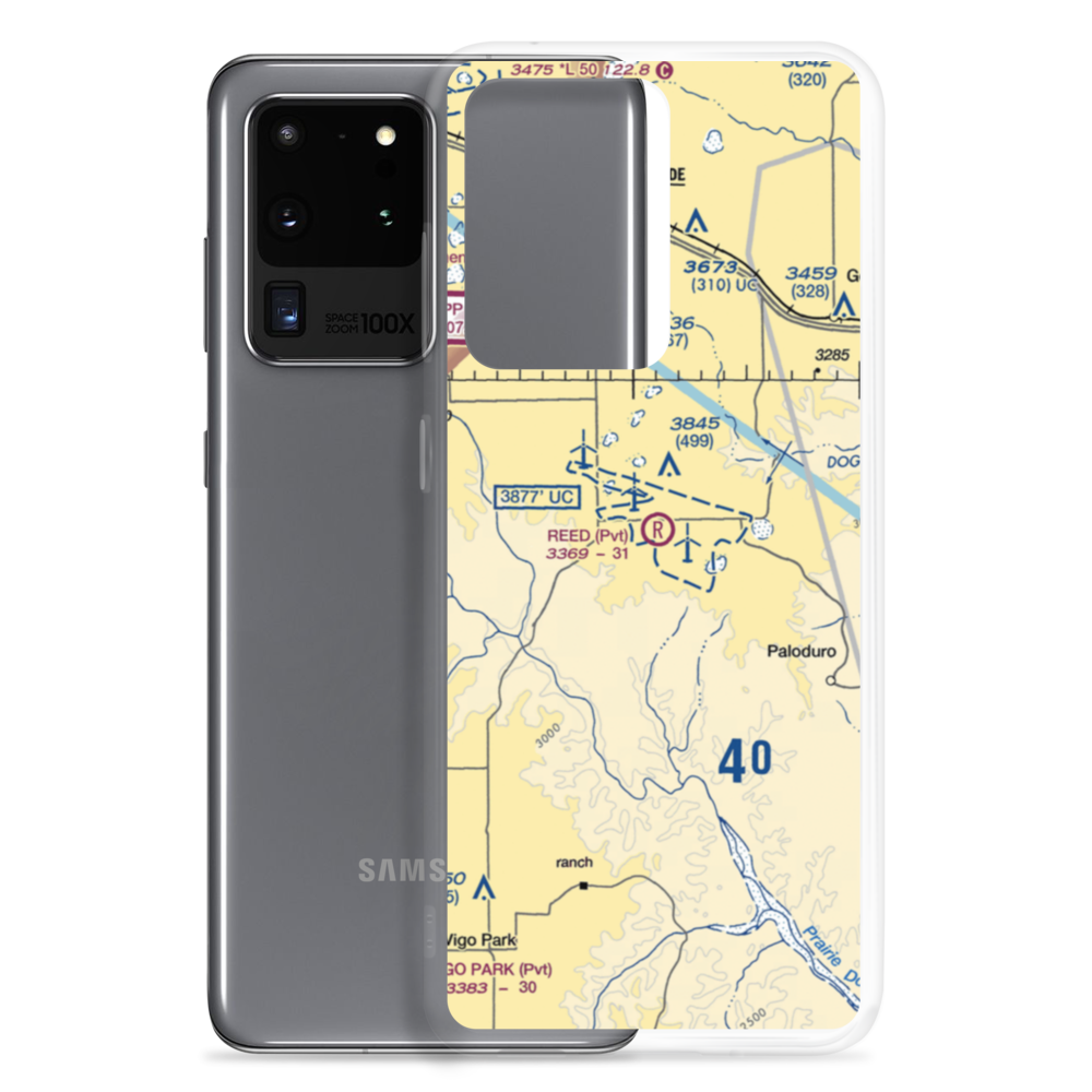 Reed Airport (5TA4) VFR Sectional Samsung Case Samsung Galaxy S20 Ultra model shown