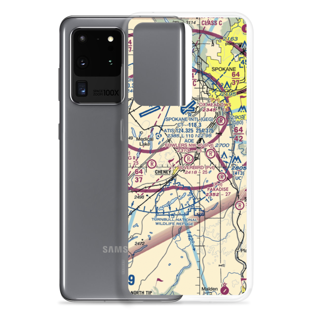 Reed Airport (WT24) VFR Sectional Samsung Case Samsung Galaxy S20 Ultra model shown