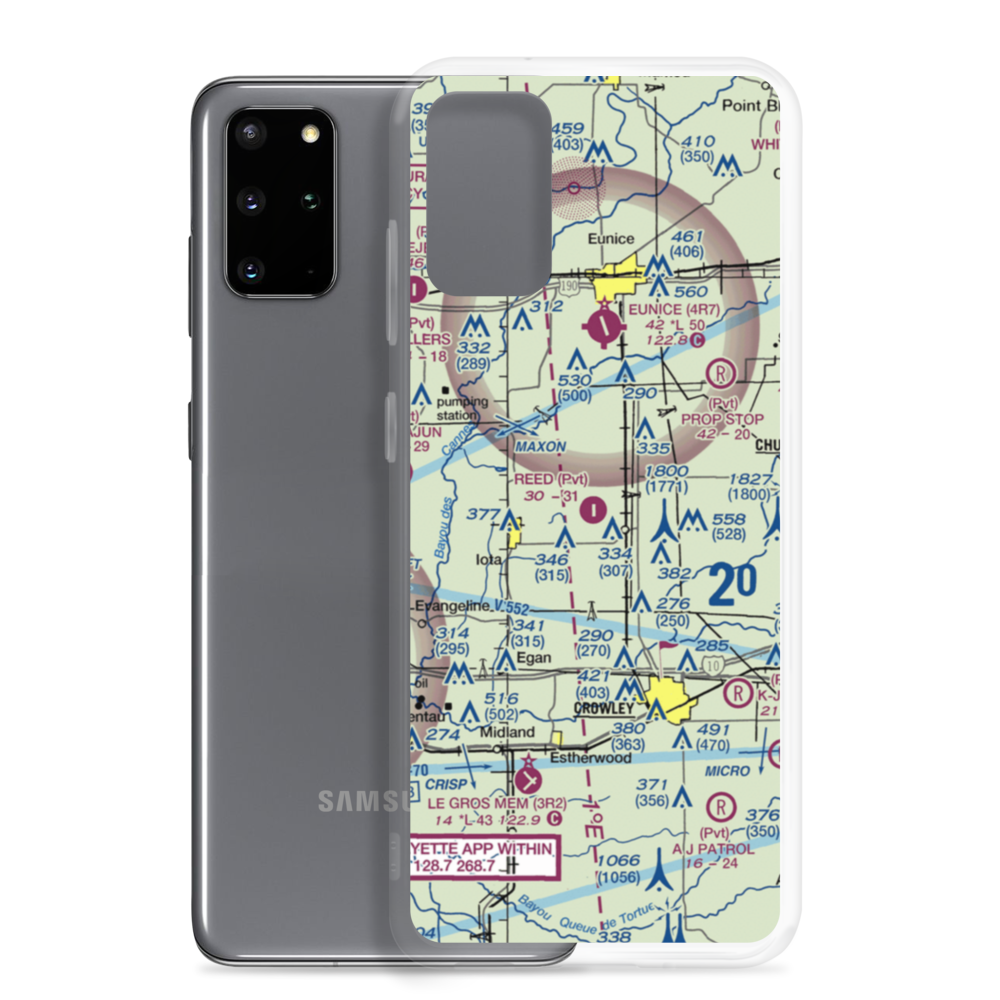 Reed Flying Service Inc Airport (2LA5) VFR Sectional Samsung Case Samsung Galaxy S20 Plus model shown