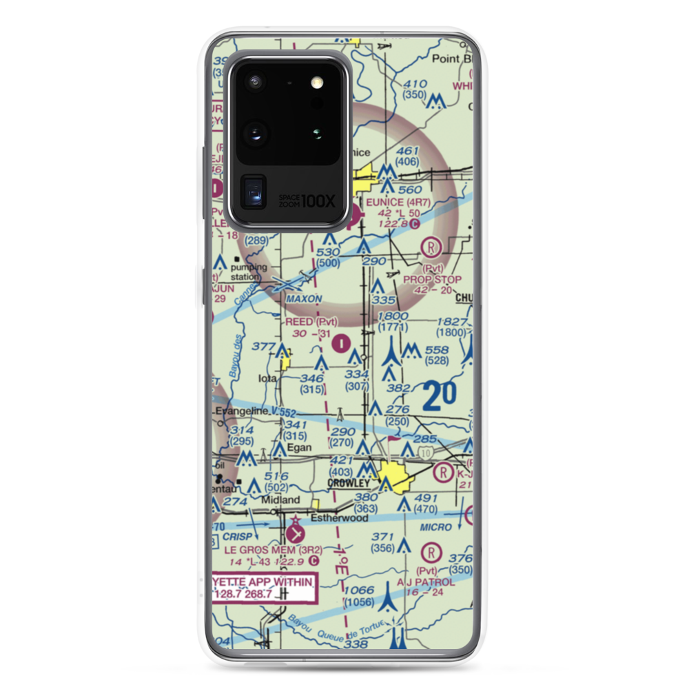 Reed Flying Service Inc Airport (2LA5) VFR Sectional Samsung Case Samsung Galaxy S20 Ultra model shown
