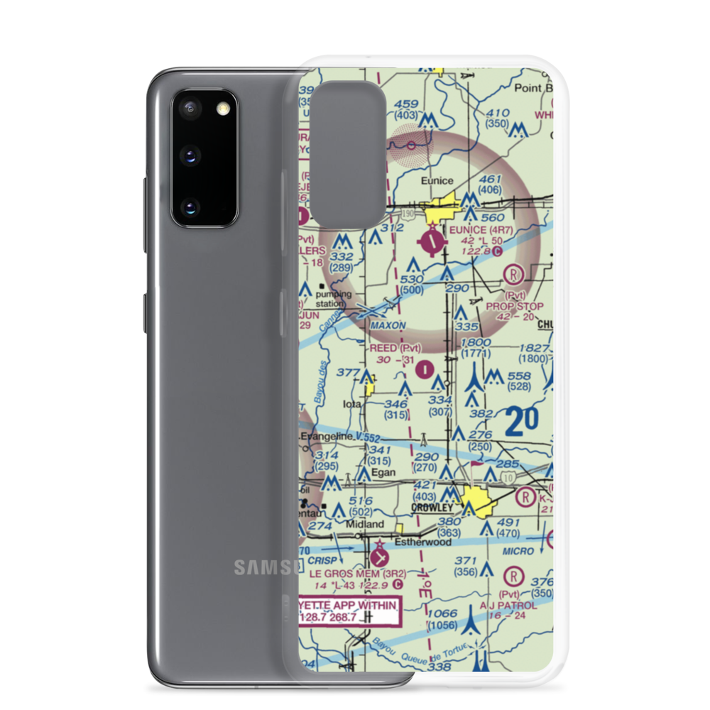 Reed Flying Service Inc Airport (2LA5) VFR Sectional Samsung Case Samsung Galaxy S20 model shown