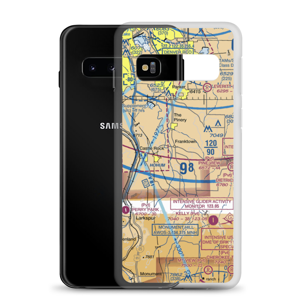 Reed Hollow Ranch Airport (CO96) VFR Sectional Samsung Case Samsung Galaxy S10 model shown