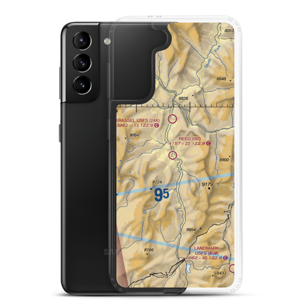 Reed Ranch Airport (I92) VFR Sectional Samsung Case Samsung Galaxy S21 Plus model shown