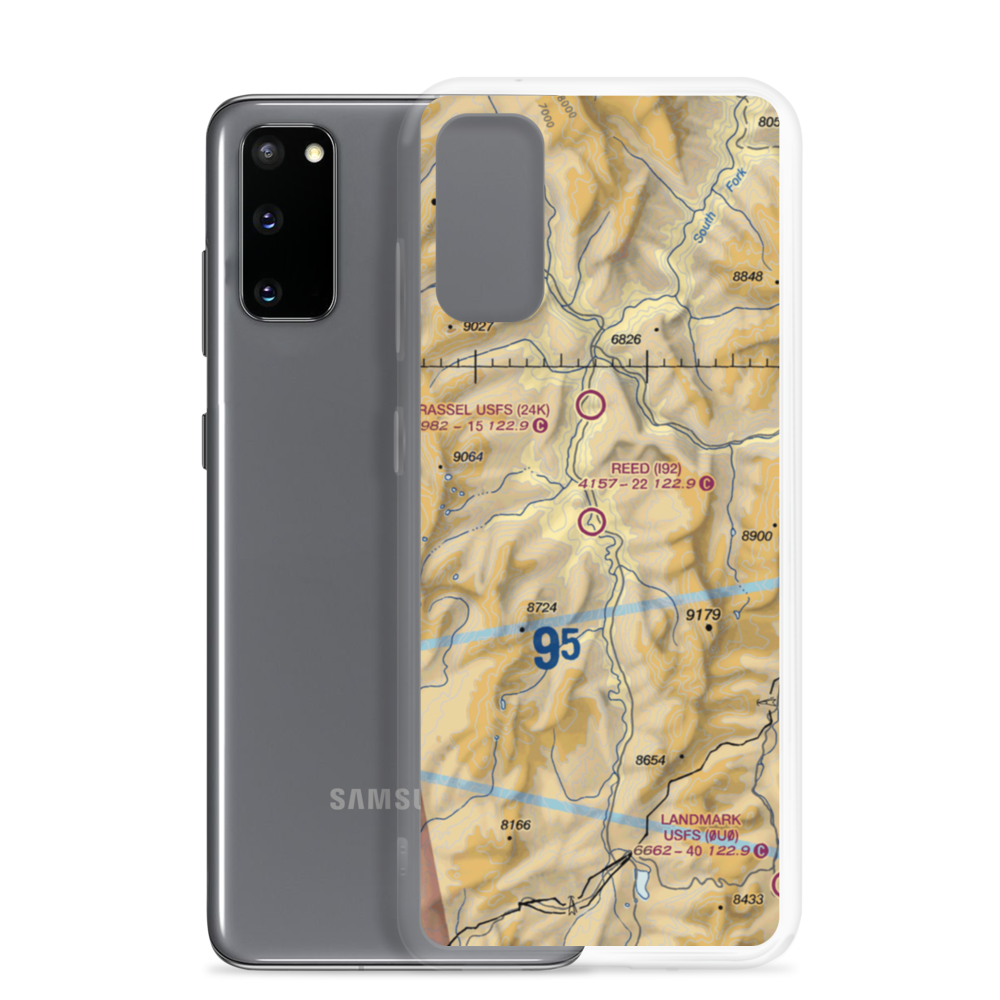Reed Ranch Airport (I92) VFR Sectional Samsung Case Samsung Galaxy S20 model shown