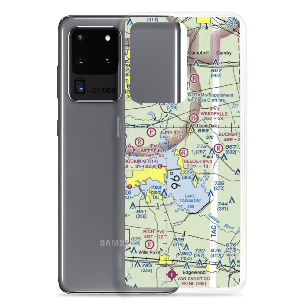 Reeder Airport (9XS7) VFR Sectional Samsung Case Samsung Galaxy S20 Ultra model shown