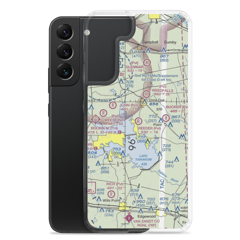 Reeder Airport (9XS7) VFR Sectional Samsung Case Samsung Galaxy S22 Plus model shown