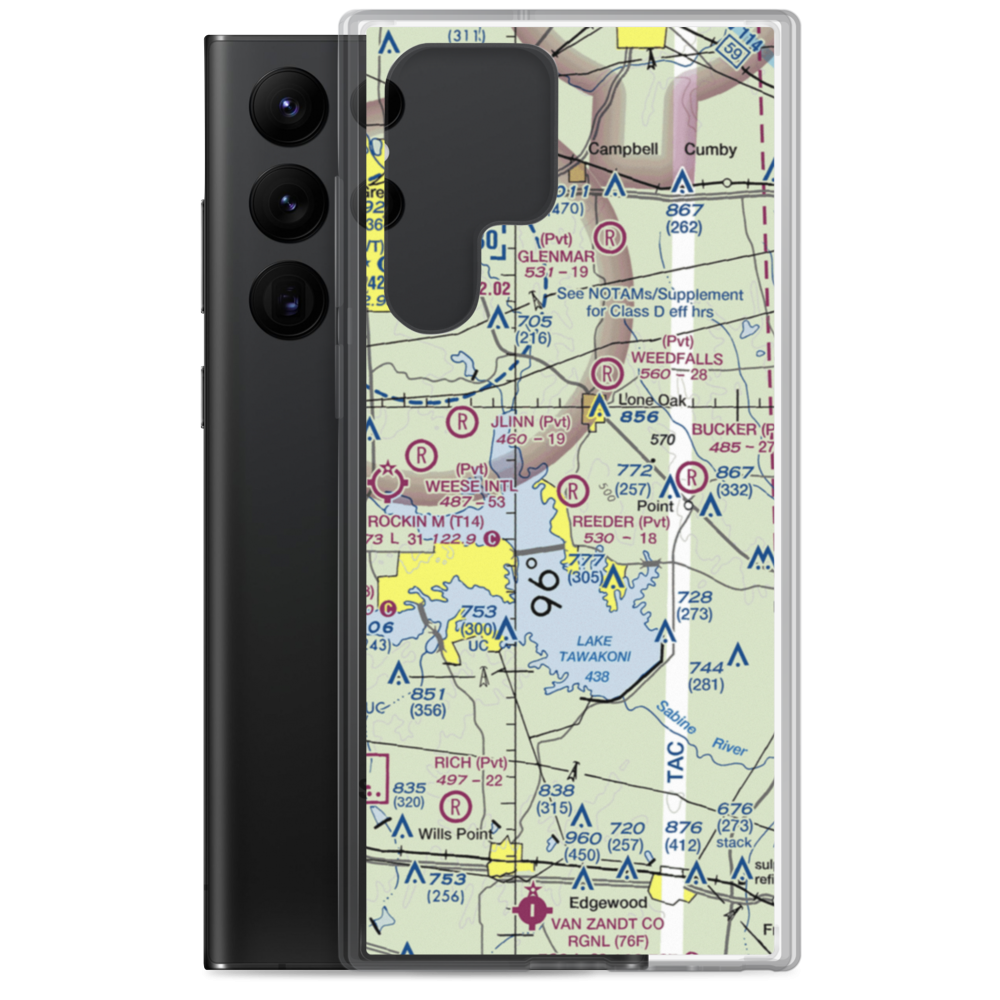 Reeder Airport (9XS7) VFR Sectional Samsung Case Samsung Galaxy S22 Ultra model shown