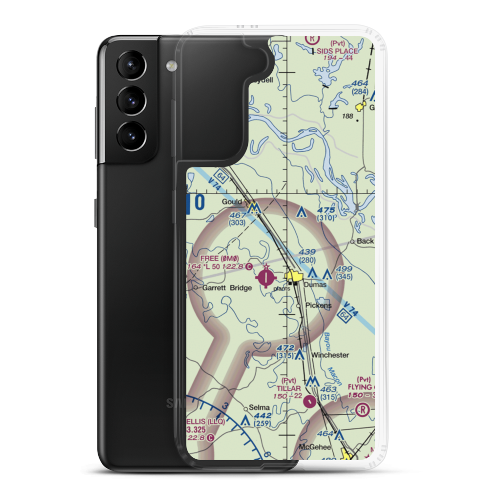 Reedville Airport (90AR) VFR Sectional Samsung Case Samsung Galaxy S21 Plus model shown