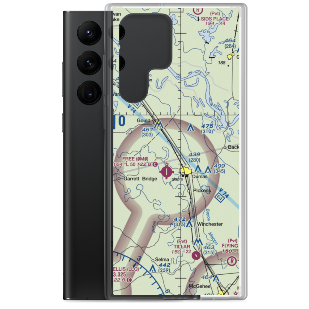 Reedville Airport (90AR) VFR Sectional Samsung Case Samsung Galaxy S22 Ultra model shown