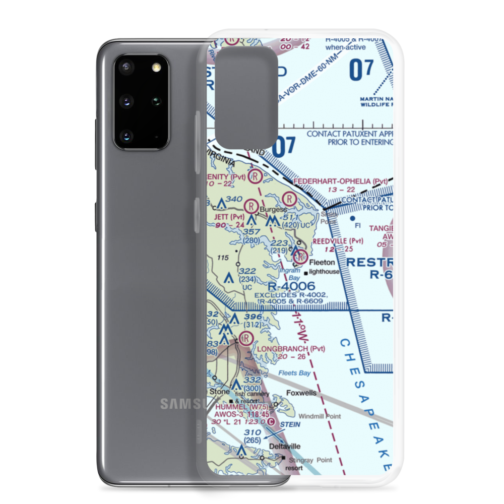 Reedville Airport (VA98) VFR Sectional Samsung Case Samsung Galaxy S20 Plus model shown