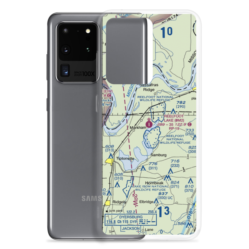 Reelfoot Lake Airport (0M2) VFR Sectional Samsung Case Samsung Galaxy S20 Ultra model shown