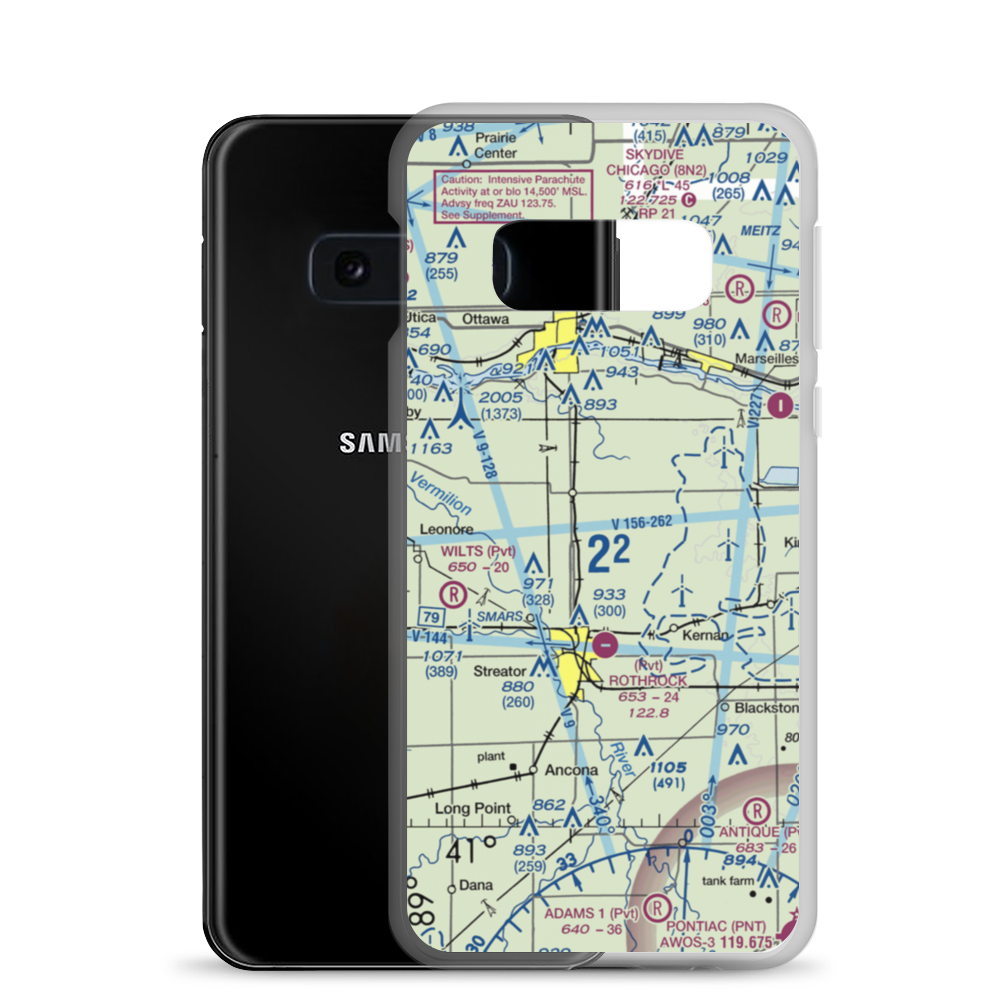 Rees Field (41IS) VFR Sectional Samsung Case Samsung Galaxy S10e model shown