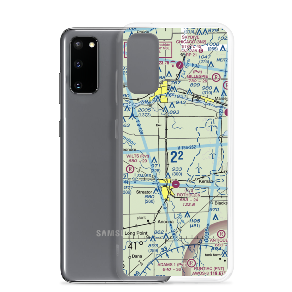 Rees Field (41IS) VFR Sectional Samsung Case Samsung Galaxy S20 model shown