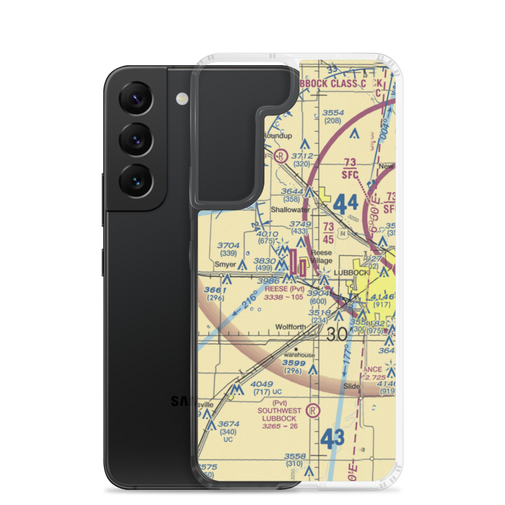 Reese Airpark (8XS8) VFR Sectional Samsung Case Samsung Galaxy S22 model shown