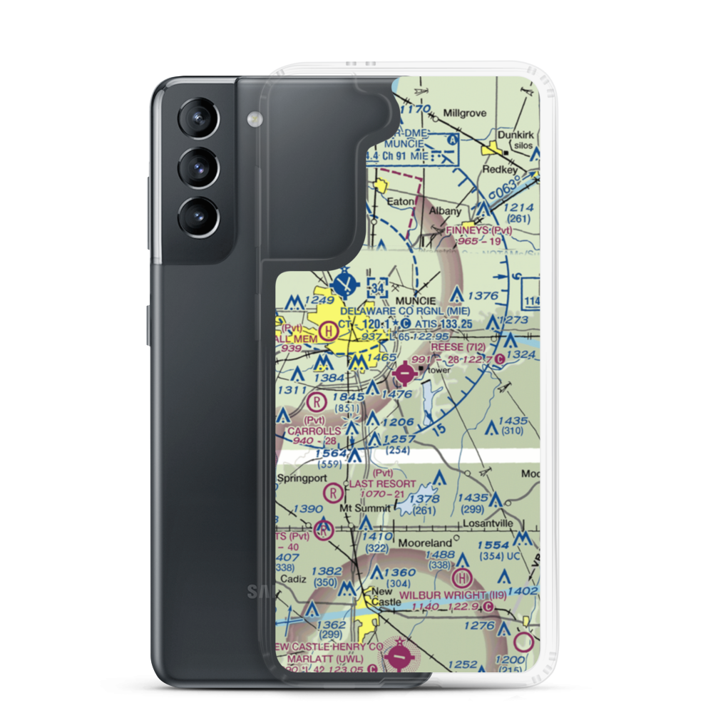 Reese Airport (7I2) VFR Sectional Samsung Case Samsung Galaxy S21 model shown