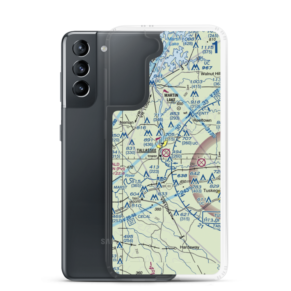 Reeves Airport (41A) VFR Sectional Samsung Case Samsung Galaxy S21 model shown