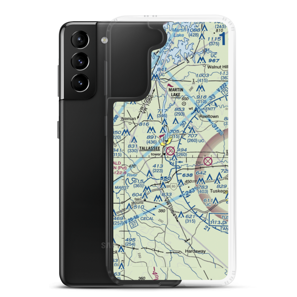 Reeves Airport (41A) VFR Sectional Samsung Case Samsung Galaxy S21 Plus model shown