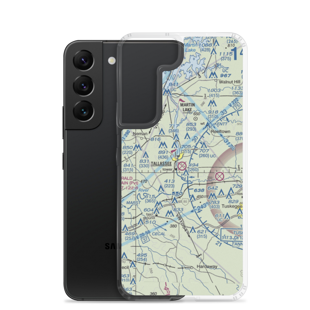 Reeves Airport (41A) VFR Sectional Samsung Case Samsung Galaxy S22 model shown