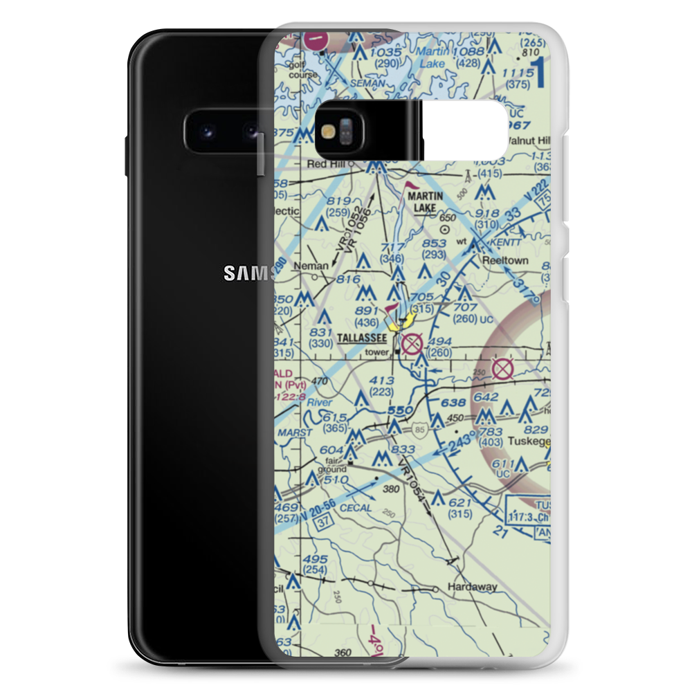Reeves Airport (41A) VFR Sectional Samsung Case Samsung Galaxy S10+ model shown