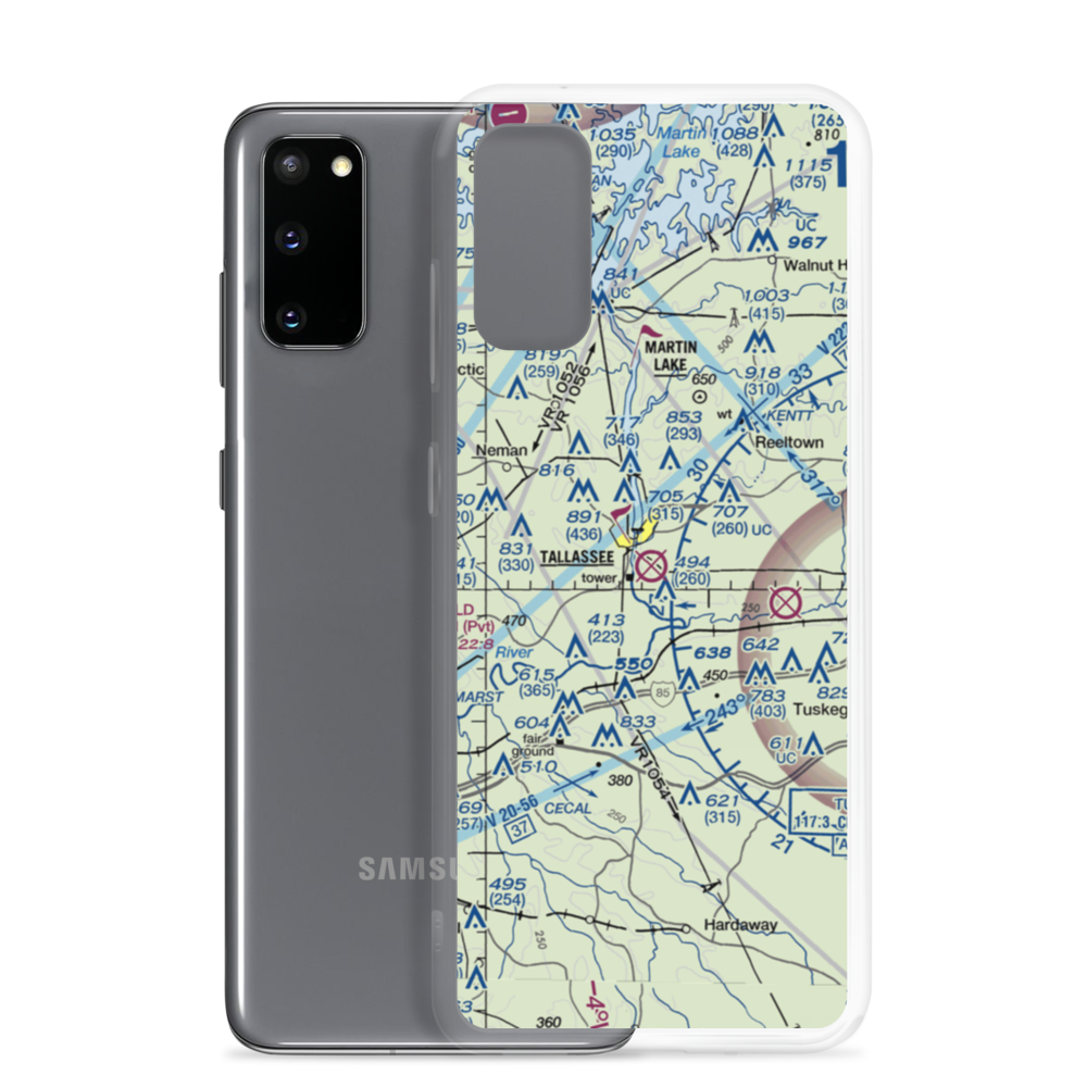 Reeves Airport (41A) VFR Sectional Samsung Case Samsung Galaxy S20 model shown