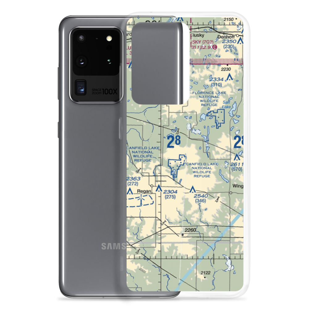 Regan Airstrip (NA88) VFR Sectional Samsung Case Samsung Galaxy S20 Ultra model shown