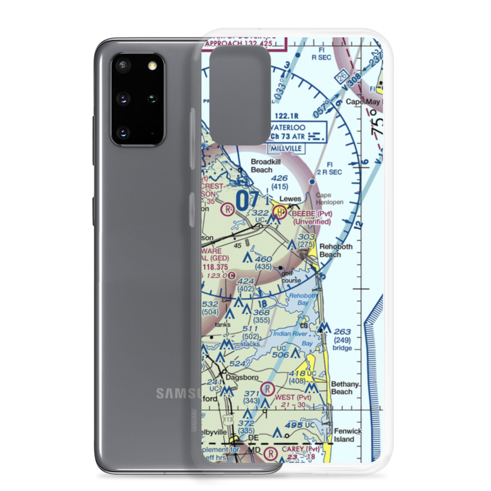 Rehoboth Airport (REH) VFR Sectional Samsung Case Samsung Galaxy S20 Plus model shown