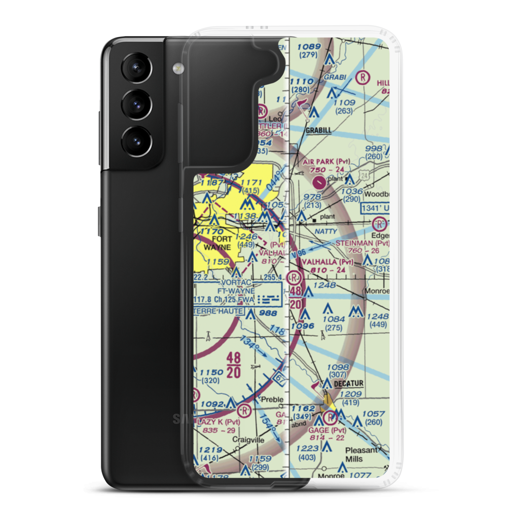 Reichhart Airport (05II) VFR Sectional Samsung Case Samsung Galaxy S21 Plus model shown