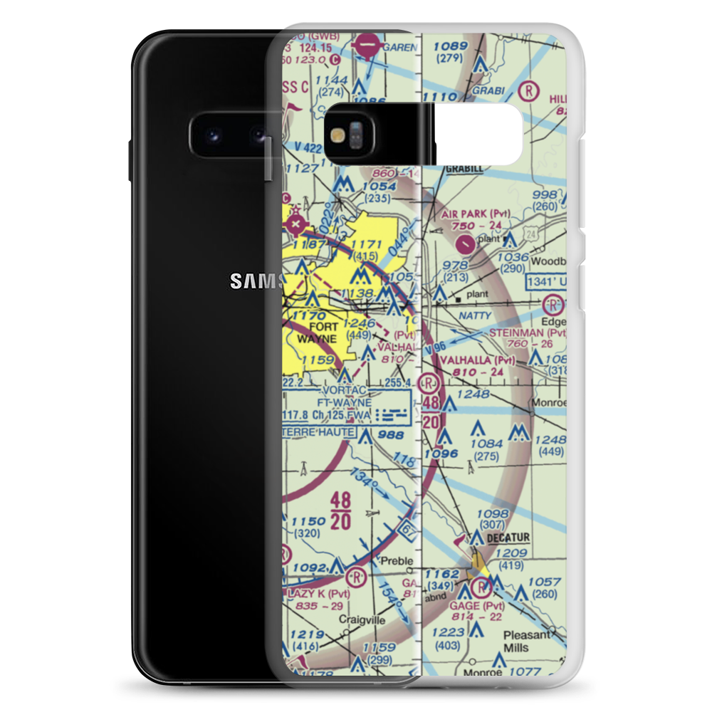 Reichhart Airport (05II) VFR Sectional Samsung Case Samsung Galaxy S10+ model shown
