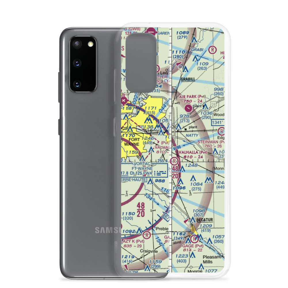 Reichhart Airport (05II) VFR Sectional Samsung Case Samsung Galaxy S20 model shown