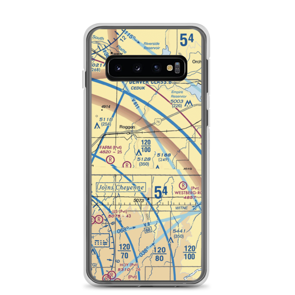 Reid Ranches Airport (US-0078) VFR Sectional Samsung Case Samsung Galaxy S10 model shown